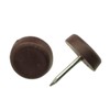 ZAYI 18mm Nylon Glide with Nail Brown Furniture Sofa Feet