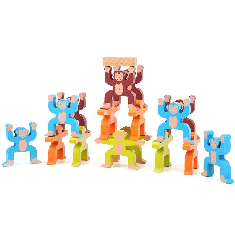 Wooden Stacking Games Balancing Blocks Toy Children Kid Educational Toy