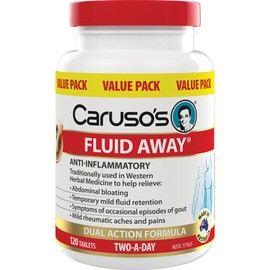 Caruso's Natural Health Fluid Away 120 Tablets Value Pack
