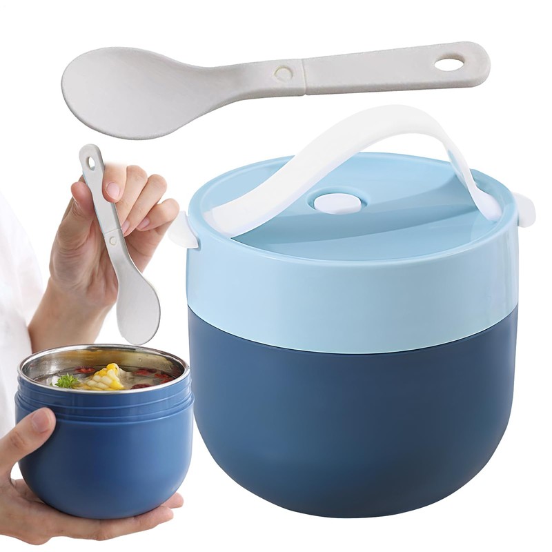 Hot Soup Containers with Lids,Portable Food Bowl | Leakproof Thermal