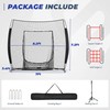 Sturdum 7 x 7 ft Baseball Net with Batting Tee,
