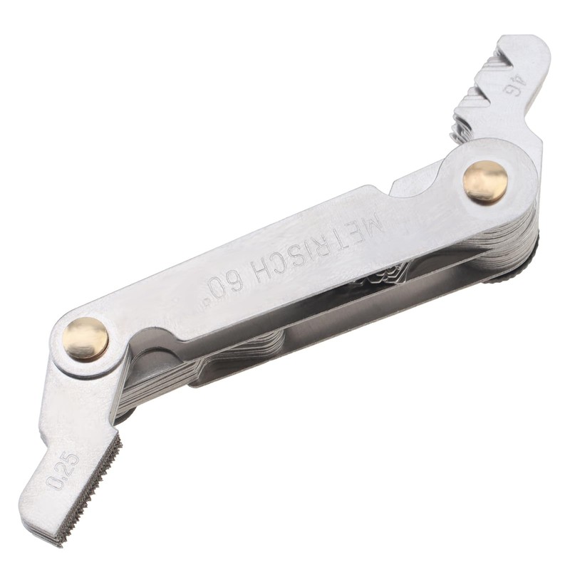OriGlam Screw Thread Pitch Cutting Gauge Tool, Stainless Steel Metric