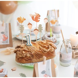 Table Confetti for Children's Birthday - Table Decoration - Birthday Decoration (Forest Animals)