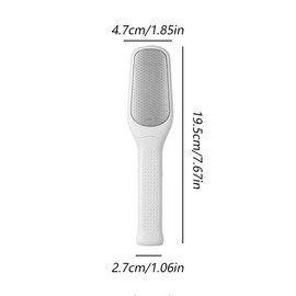 Foot Care Exfoliating 2 in 1 Heel File Set with Pumice and Scratcher Heel File, Heel Care, Heel Scratches (White)