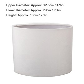 Oval Lamp Shades for Table Lamps, E27 E14 Cloth Lampshade Clip on Lamp Cover Shade Accessories for Table Floor Pendant Lamp (White)