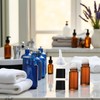 Zhuluck 2 Pcs 50ml Glass Empty Roller Bottles, Deodorant Roll