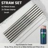 MIMORE Metal Straw for Owala 40 oz - 6 PCS
