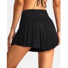 Soothfeel Women's High Waisted Swim Skirt Shorts 3" Flowy Swimsuit