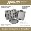 Anolon 2-Piece Steel Crisper Pan Set, Graphite
