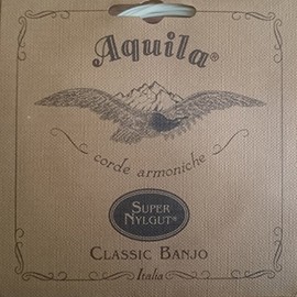 AQUILA Classic Banjo String Set, 2-B, Light Tension, Red Series 4th