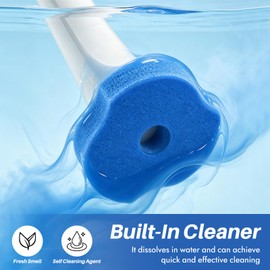 Disposable Toilet Brush for Bathroom Cleaning, 30 Count Refills