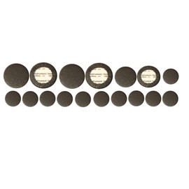 Instrument Clinic Black Kangaroo Leather Clarinet Pad Set, Assembled in USA with Global Materials! (Noblet)