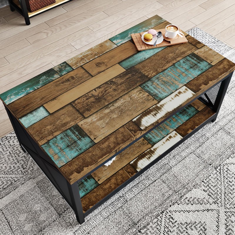 Wallderful Self Adhesive Weathered Butcher Block Wood Contact Paper Vintage