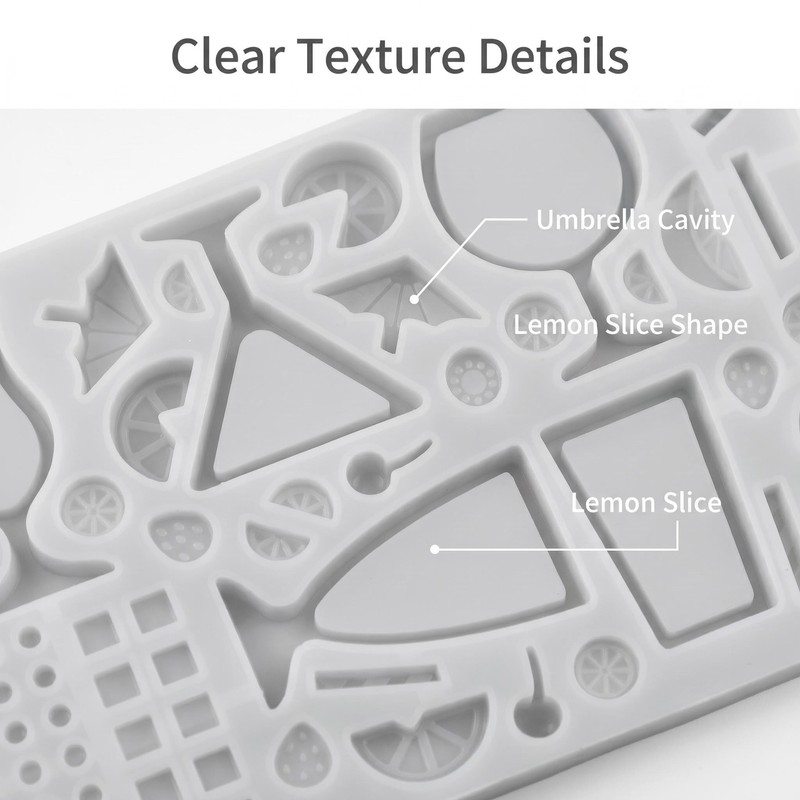 Cups Design Resin Molds Silicone Cocktail Glass Reusable Lemon