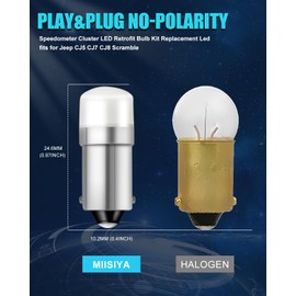 Speedometer Cluster Led Bulb Instrument Panel Light Retrofit Kit fits for Jeep CJ5 CJ7 CJ8 Scramble