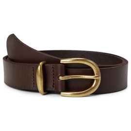 Madewell Women's Classic Leather Belt, Cherry Wood, S