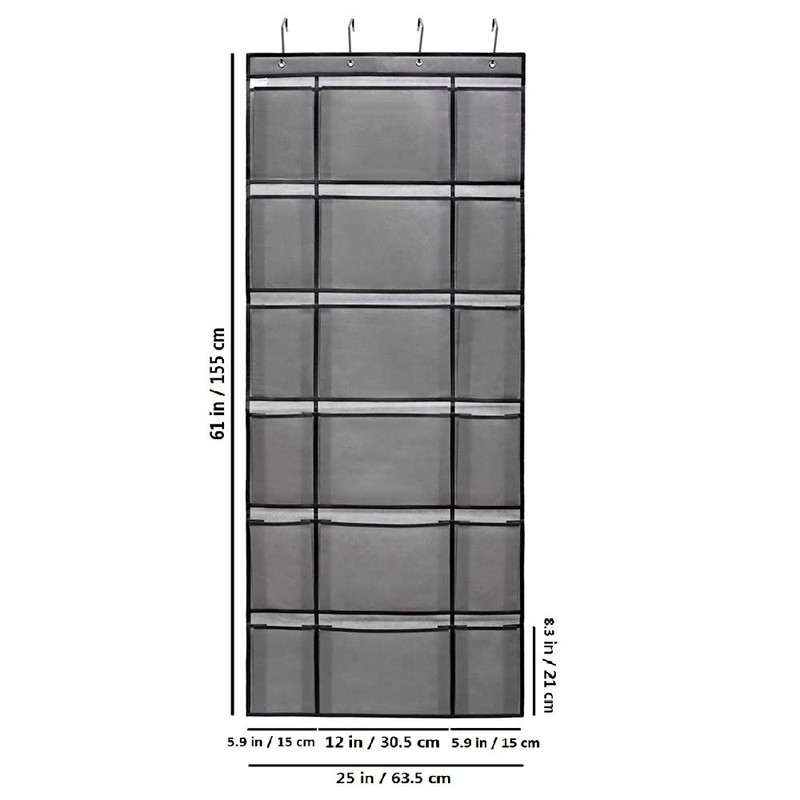 ANIZER Over The Door Hanging Shoe Rack Organizer with 6