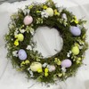 Simulation Easter Egg Wreath with Handmade Natural Plant Easter Decorations