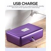 AICase Biometric Fingerprint Storage Box, Portable Cash Jewelry Security Lock