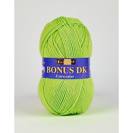 Hayfield Bonus DK Double Knitting Yarn, Neon Green (552), 100g by Sirdar