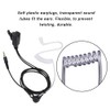GOWENIC Auricular Walkie Talkie con Tubo Transparente de Aire de