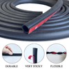 Seal Strip Big D-Shape Weatherstrip Door Seal 0.649" Height X