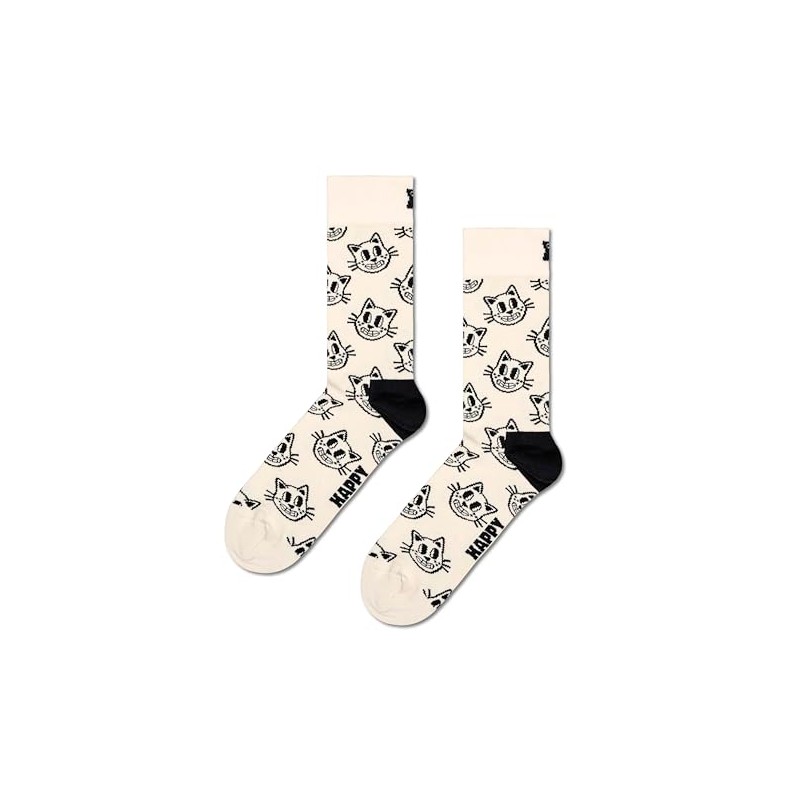 Happy Socks 2-Pack Pets Socks Gift Set, Black, S/M
