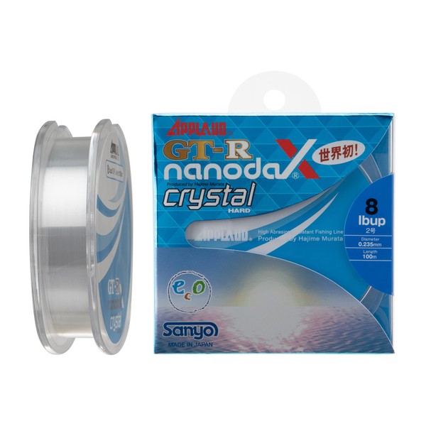 Sanyo Nylon Nano Duck Line Uproad GT-R nanodaX Crystal Hard 100m 20lb Crystal Clear
