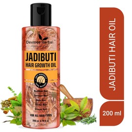 Generic D.EV.ME/E HERBAL Men & Women Jadibuti Hair Oil Promotes Hair Growth & Shiny Hair Fall For All Hair Type For Softens Hair-200ML (Pack Of 1)