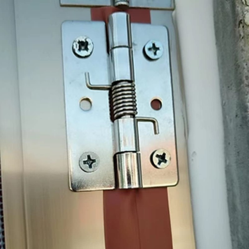 2Pcs Self-Opening Spring Hinges,Self-Closing Spring Door Hinges, Automatic Closing Hinges