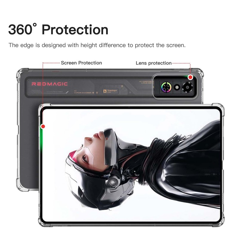 YAJOJO Funda Protectora de TPU Compatible con REDMAGIC Astra Gaming/RedMagic