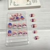 Generic 4th of July Press on Nails Short Square Fake