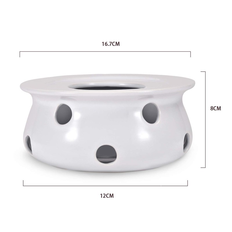 Urban Lifestyle Teapot Warmer Tea Warmer Ceramic (White) Tea Oven