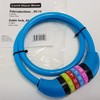 Land-Haus-Shop® Bicycle Number Lock, 65 cm, Coated Steel Rope, Bicycle,