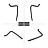 HDBUBALUS Black Tubo Scarico Oil Cooler Hose Line Fits For