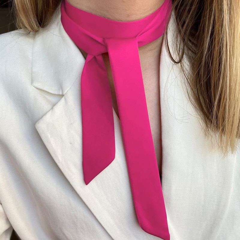 Mantieqingway Bow Tie for Women, Satin Ribbon Girls Self-tie Bowtie