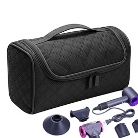 Hair Tööls Travel Bag - Hair Dryer Bag with Airwràp and Flexstyle Attachment | Hair Tool Bag with Hook | Travel Carrying Case | Hair Styling Tool Travel Case for Curling Iron, Airstraight Attachment