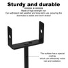 Lyreh 2pcs Rainwater Downspout Bracket, Heavy Duty Galvanized Iron Adjustable