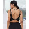 LUYAA - Brasier deportivo para mujer, sin espalda, acolchado, para