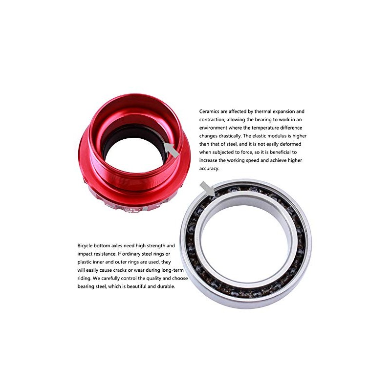 VOANZO Red Mountain Bike 68-73mm Bottom Bracket Shell Thread BC1.37