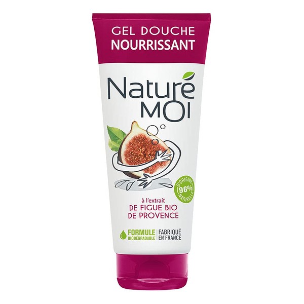 Naturé Moi Shower Cream with Organic Fig Extract from Provence - Moisturises and Nourishes Dry Skin - 200ml