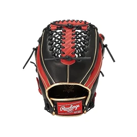 Rawlings (ローリングス) Baseball Adult Soft HYPER TECH COLOR GOLD Hyper Tech Color Gold [For Both Right and Left Handed Pitchers] Size 12.0 GRXFHTCALR Black/Scarlet