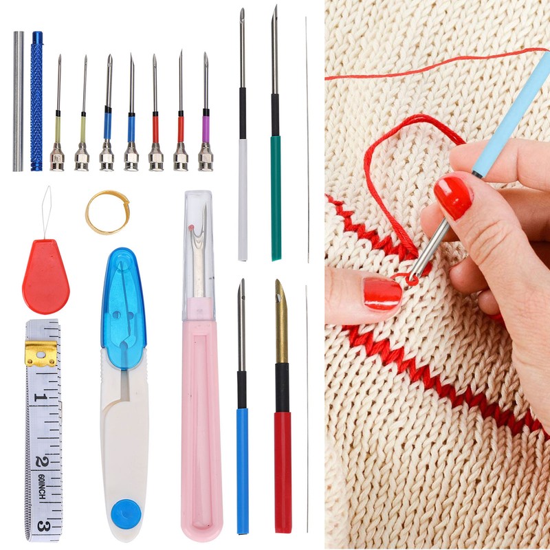 Professional Punch Needle Knitting Embroidery Pen Set for Sewing Felting