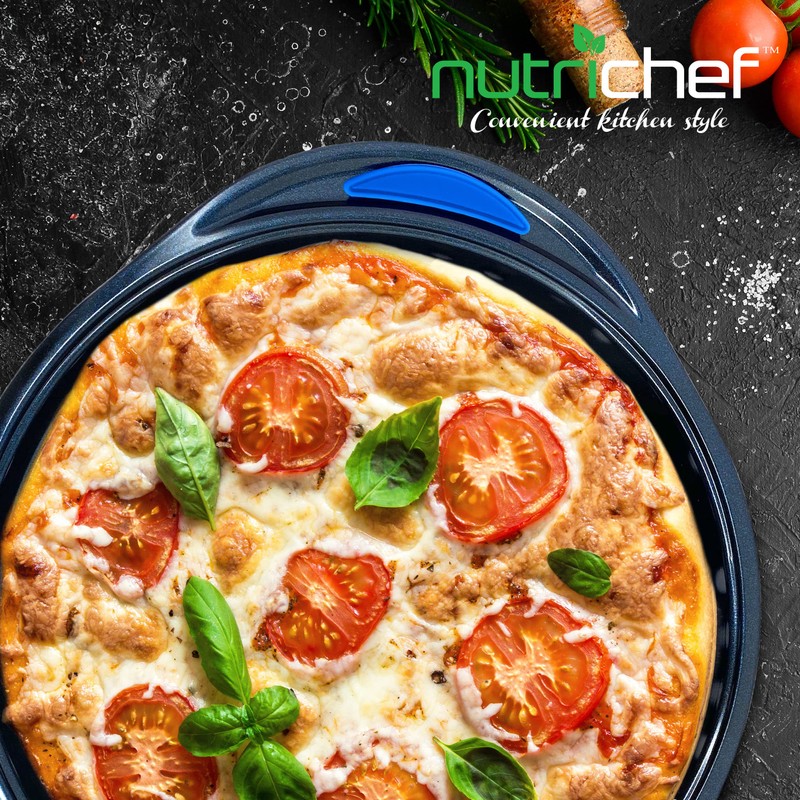 NutriChef Blue Silicone Handles - Flexible Design for Nonstick Carbon
