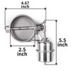 CNRAQR Universal 2.5" Vacuum Valve Exhaust Cutout with Stainless Steel
