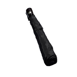 Totes Fashion Auto Open Umbrella 42 Arc - Black with Wood Handle