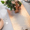 Table Runner Metallised Edge Pink Copper 28 cm x 3