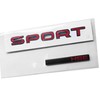 3pc 3D Gloss Black Red Sport hse Badges Emblems with