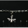 Genuine 925 Sterling Silver Honey Bumble Bee Charm Clasp Clip