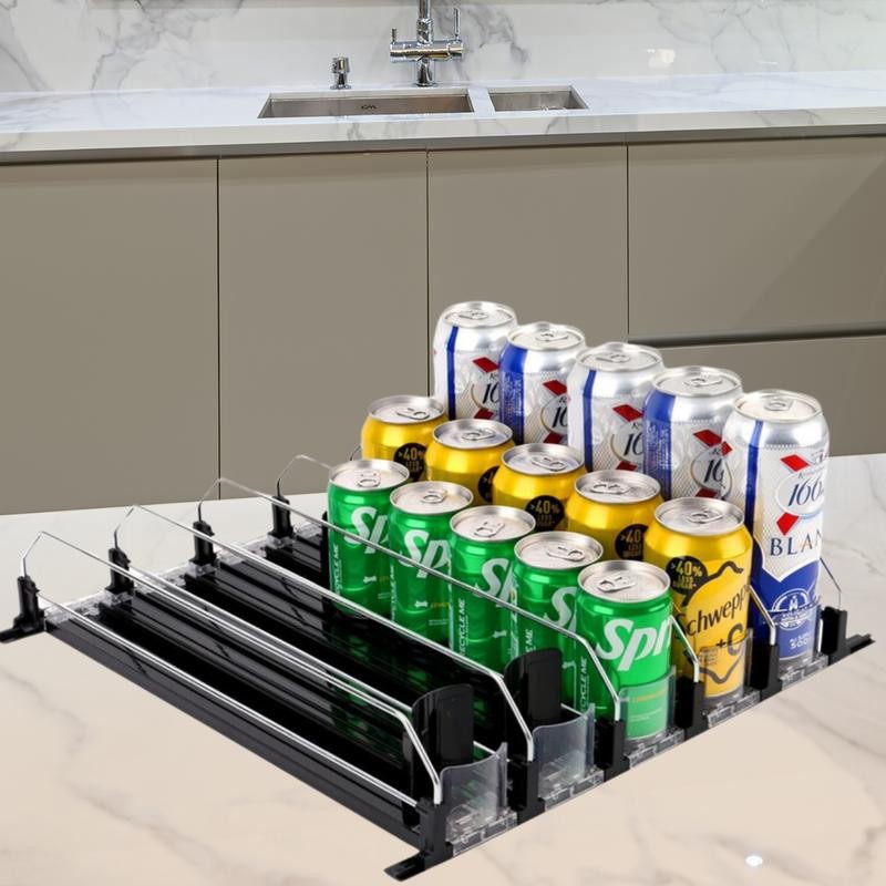 BeverageCarousel Pro: Automatic Drink Dispenser/Organizer Kitchen Utensils Stainless Steel -